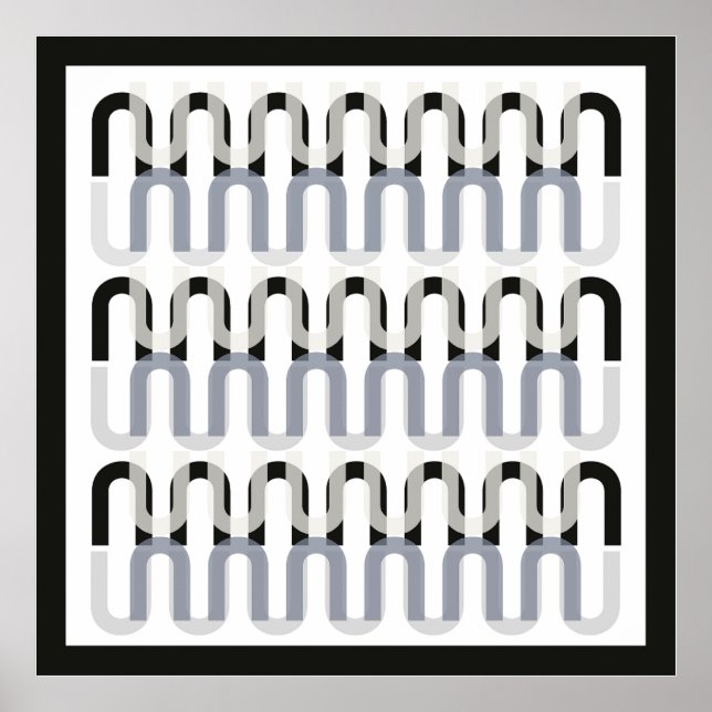 Poster Design de arte monocromática (Frente)