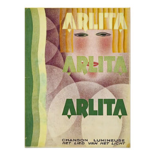 Pôster Design de Arte para Arlita por Rene Magaritte