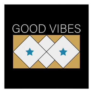Pôster Design de atualização de Vibes Positivas