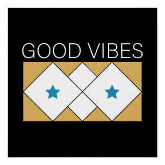 Pôster Design de atualização de Vibes Positivas