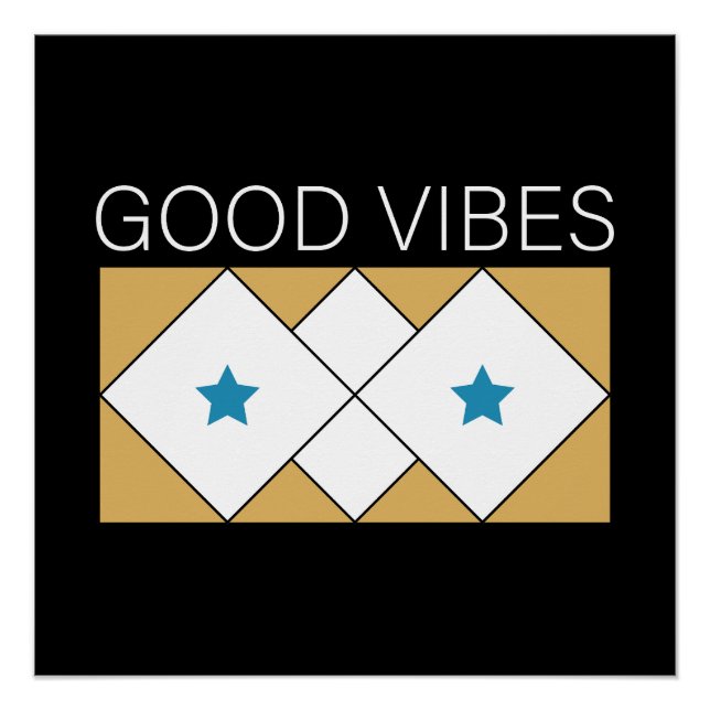 Pôster Design de atualização de Vibes Positivas (Frente)