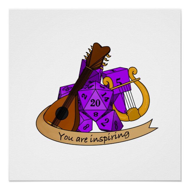 Pôster Design de Bard Dice (Frente)