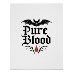 Pôster Design de Bat Gótico puro Vampiro escuro