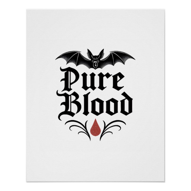 Pôster Design de Bat Gótico puro | Vampiro escuro (Frente)