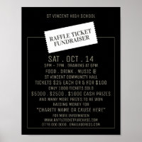 Design de Bilhete, Evento de Fundraiser de Bilhete