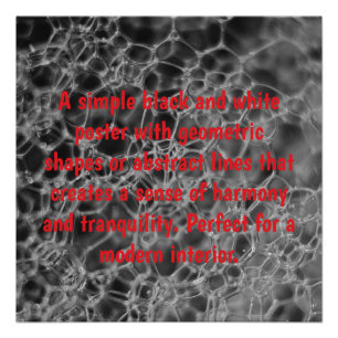 Pôster Design de bolha de cinza