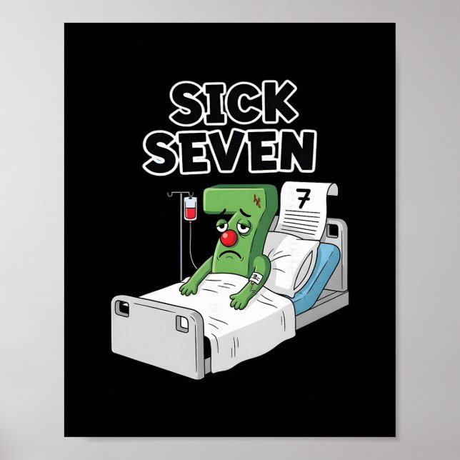 Poster Design de brincadeira divertida do Sick Seven 67 p (Frente)