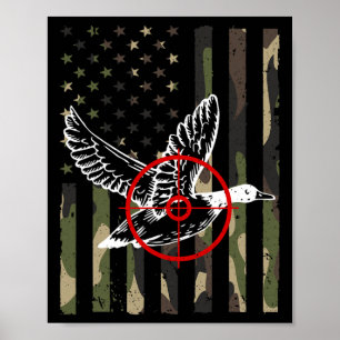 Poster Design De Caça A Patos legal Para Homens