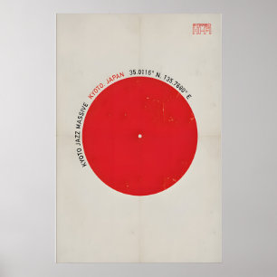 Poster Design de Cartaz Original do Kyoto Jazz Massive