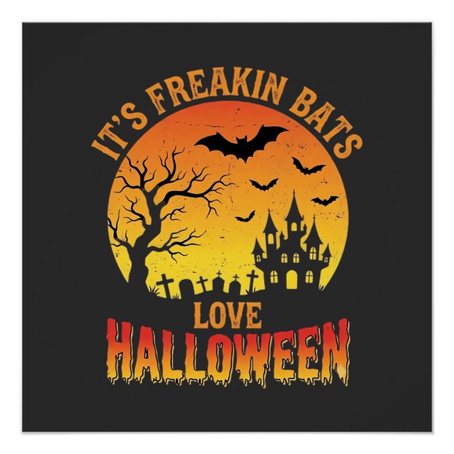 Pôster Design de Castelo Assombrado de Halloween que os M (Frente)
