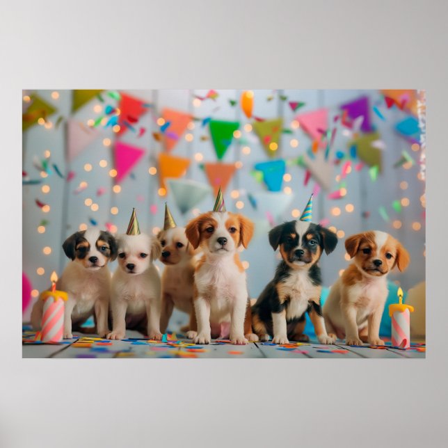 Poster Design de Celebração de Festa de Aniversário de Ca (Frente)