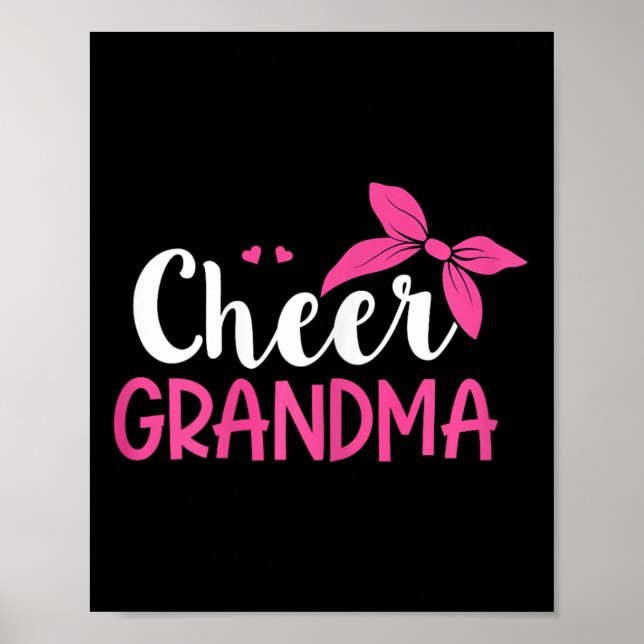 Poster Design de Cheerleading para uma Vovó Cheer  (Frente)