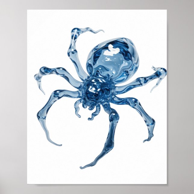 Poster Design de Citação Edgy Silver ÁRVORE DE ÁGUA (Frente)