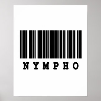 Poster design de código de barras ninfônico