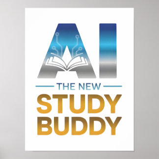 Poster Design de Companheiro de Estudo de Inteligência Ar