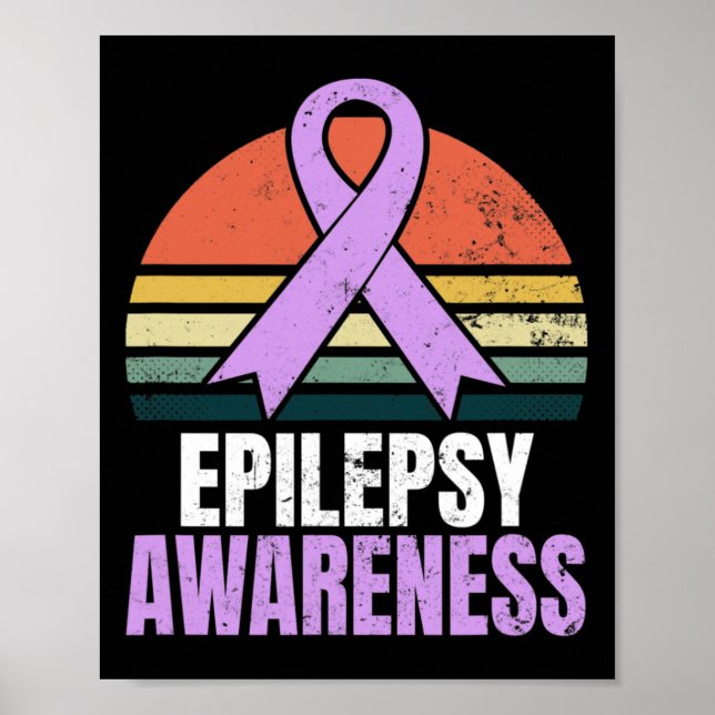 Poster Design de Conscientização sobre Epilepsia Vintage  (Frente)