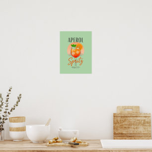 Poster Design de Coquetel Aperol Spritz
