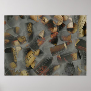 Poster Design de Cortiça de Vinho