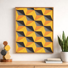 Poster Design de Cubos Geométricos
