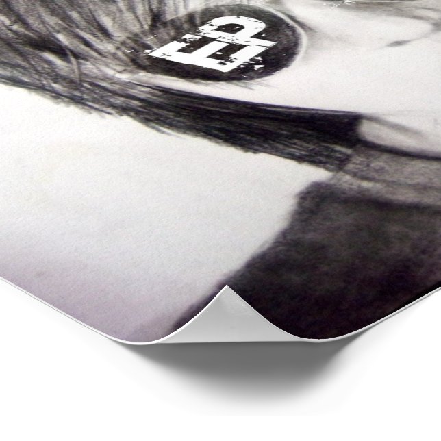 Pôster Design de desenho do lápis Shane Dawson (Borda)