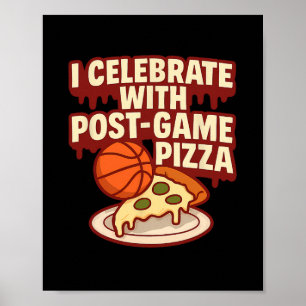 Poster Design de engrenagem de fã de Sketll de pizza pós-