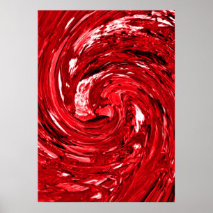 Poster Design de espiral preto branco vermelho 
