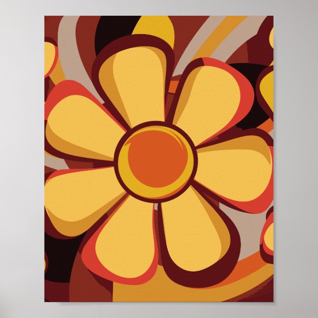 Poster Design de espiral retro-plural a frio (Frente)