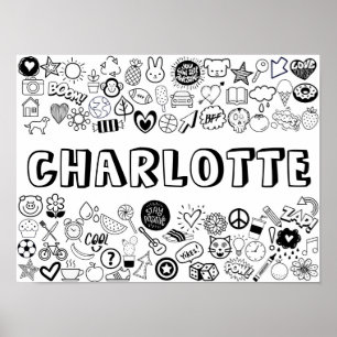 Poster Design de Estrutura de Tópicos 'CHARLOTTE'