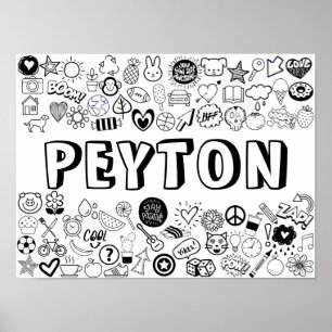 Poster Design de Estrutura de Tópicos 'PEYTON' - Você M