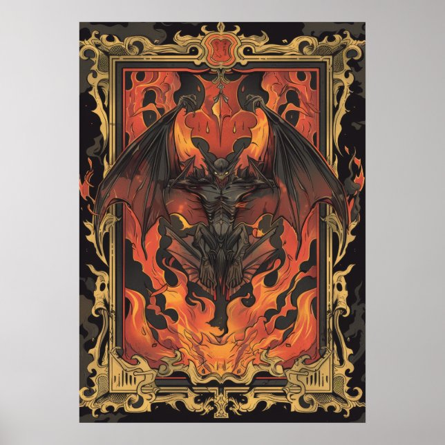 Poster Design de etiqueta de molho quente picante Eleganc (Frente)