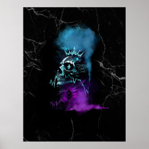 Poster Design de Fantasia Criptomoeda Bola de Mármore