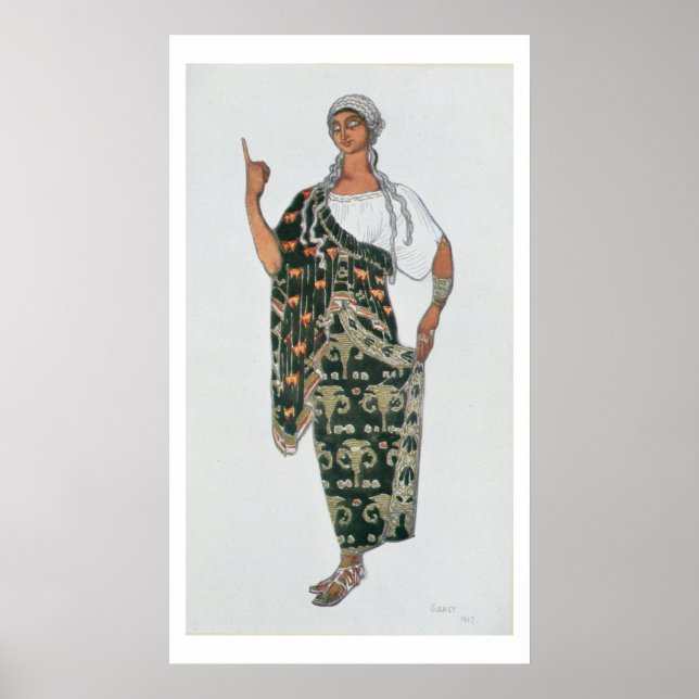 Pôster Design de fantasia de Phedre, 1917 (lito colorido) (Frente)