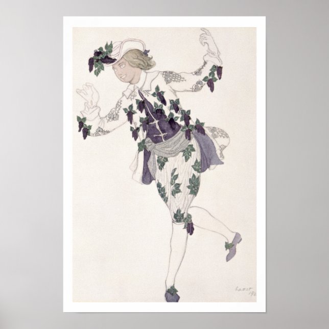 Poster Design de fantasia para o Pageboy da Fada Lilac, (Frente)