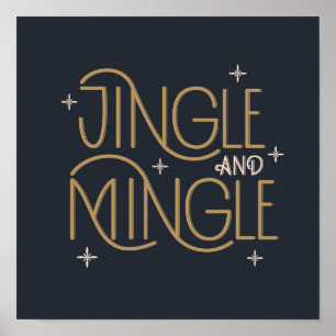 Poster Design de Festivo Jingle e Mingle Holiday