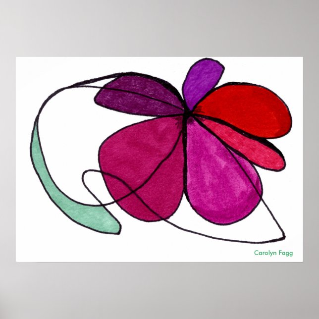 Pôster design de "Flor Dance" por Carolyn Fagg (Frente)