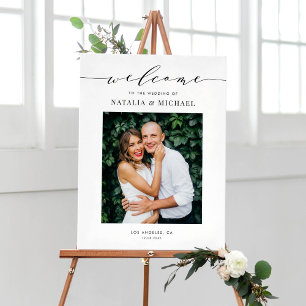 Poster Design de Foto de Casamento de Script de Densidade