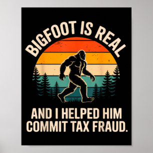Poster Design de Fraude Fiscal de Imposto Engraçado para
