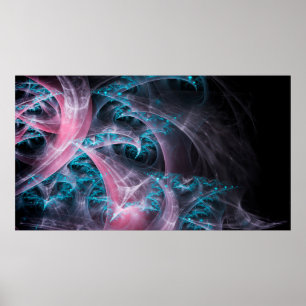 Poster Design de fundo de textura fractal