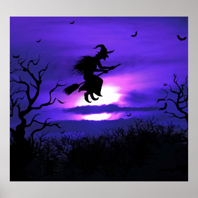 Poster Design de fundo do Dia das Bruxas assustador. (Frente)