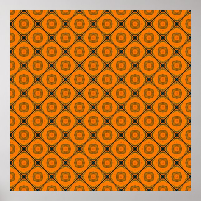 Poster Design de fundo do padrão abstrato amarelo (Frente)