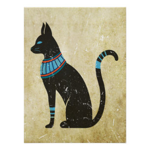 Pôster Design de Gato Bastet