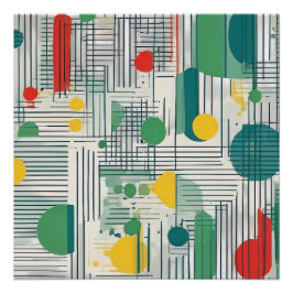 Pôster Design de geometria dinâmica e moderna