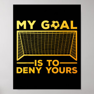 Poster Design de Goleiro de Futebol para Homens e Mulhere