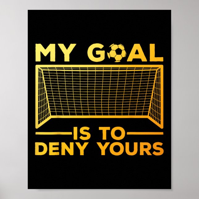 Poster Design de Goleiro de Futebol para Homens e Mulhere (Frente)