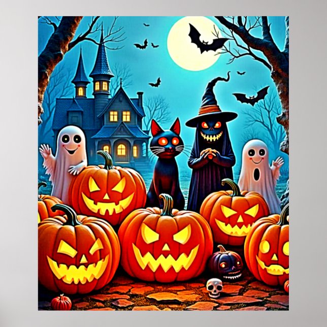 Poster Design de Halloween (Frente)