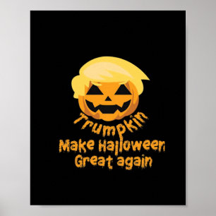 Poster Design de Halloween de Abóbora