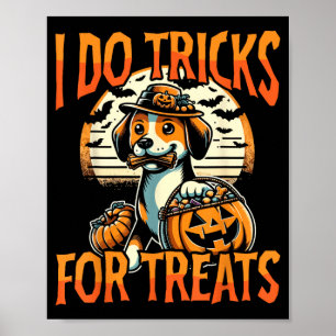 Poster Design de Halloween para dono de cão engraçado e f