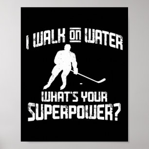 Poster Design de Hockey Engraçado Homens Mulheres Eu Ando