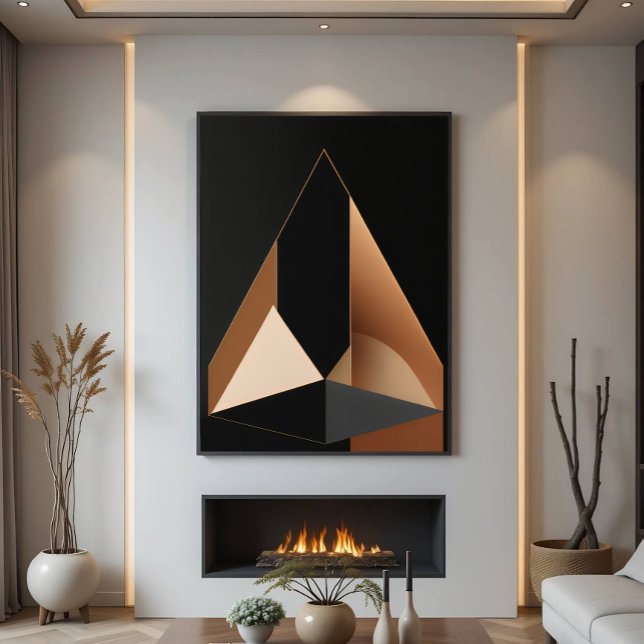 Poster Design de Interiores de Luxo Moderno Abstrato (Criador carregado)