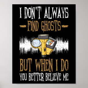 Poster Design De Investigador Paranormal Para Caça Ao Fan